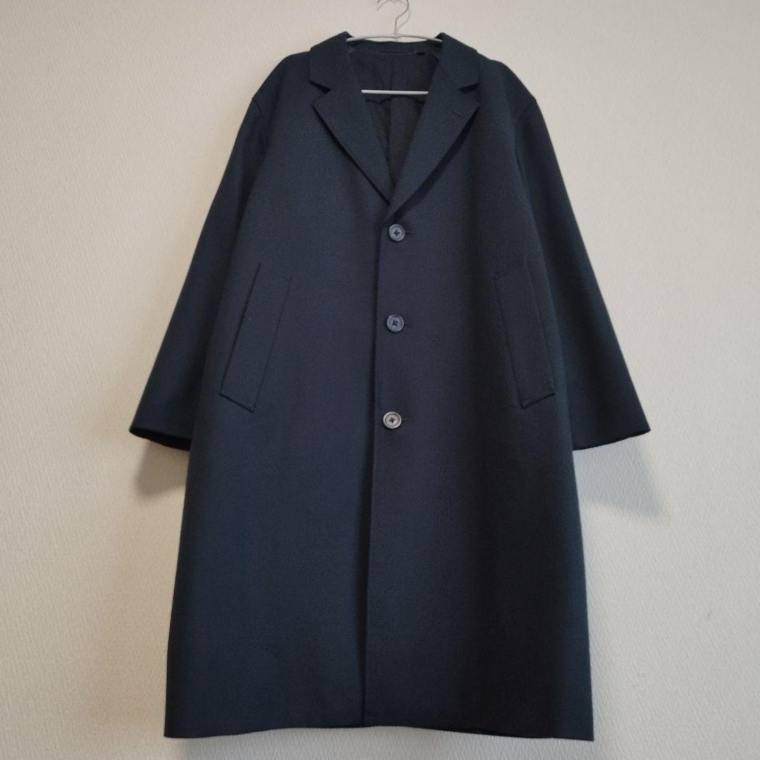 UNIQLO U ダークネイビー チェスターコート S - メルカリ