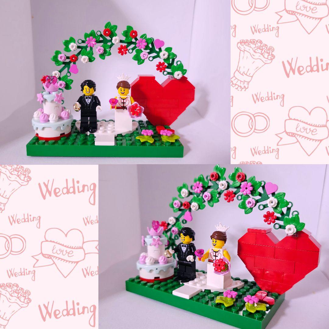 レゴ ♡ ウェディング 結婚証明書 リングピロー ウエディングスペースA-1