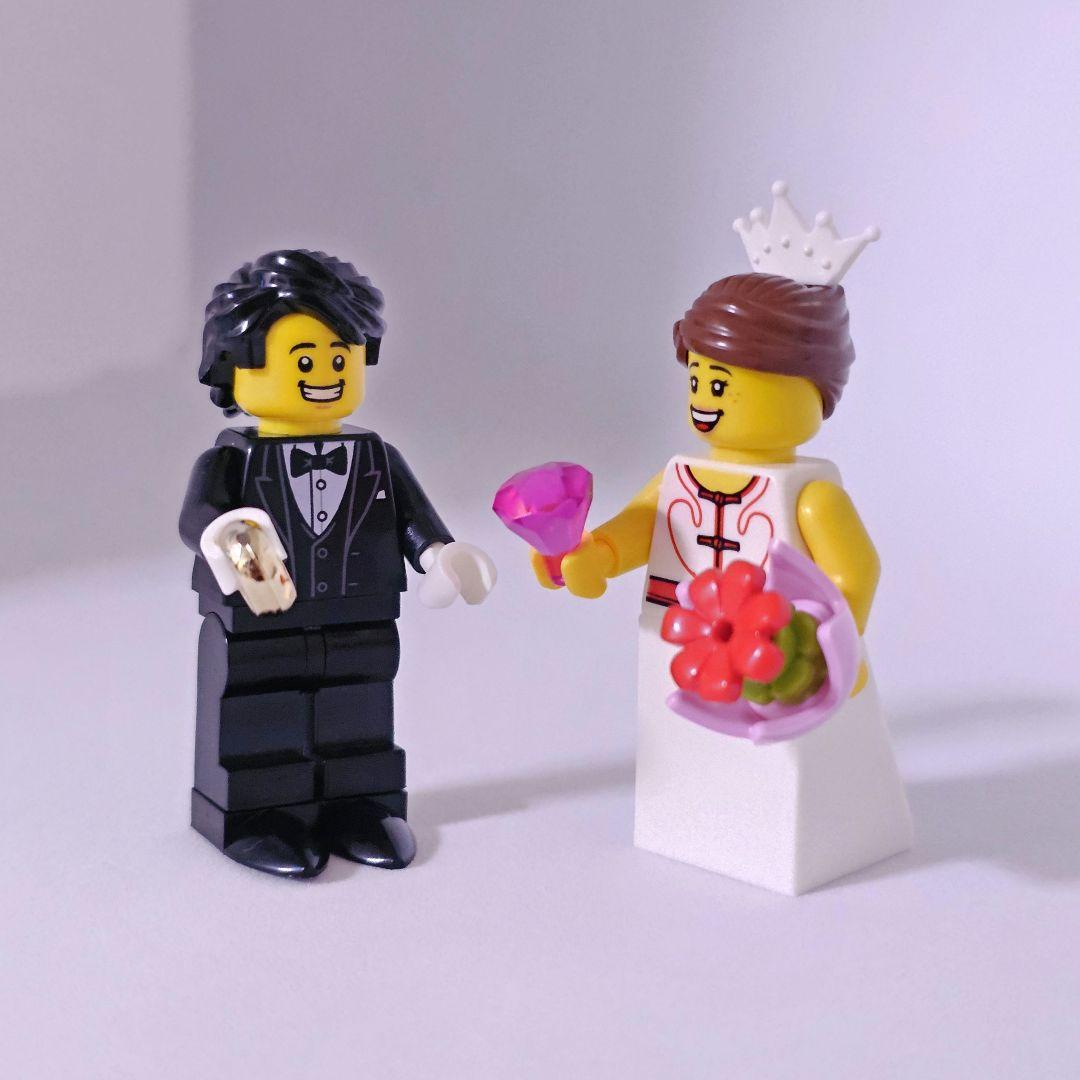 レゴ ♡ ウェディング 結婚証明書 リングピロー ウエディングスペースA-1