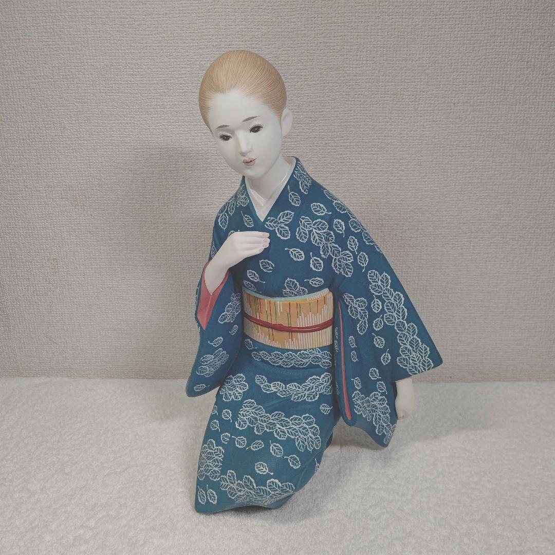 博多人形　藍染の女