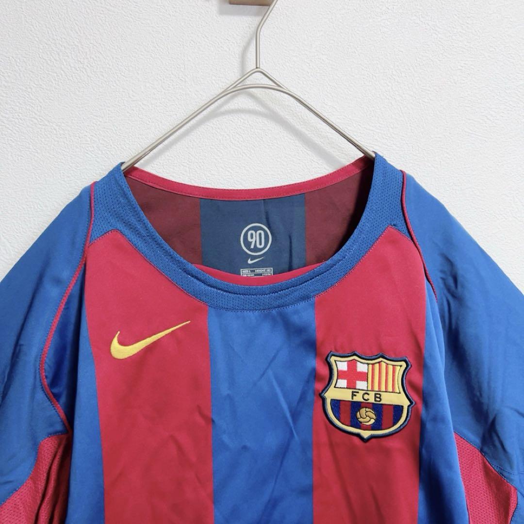 NIKE 00s バルセロナ ホーム ユニフォーム半袖カットソー