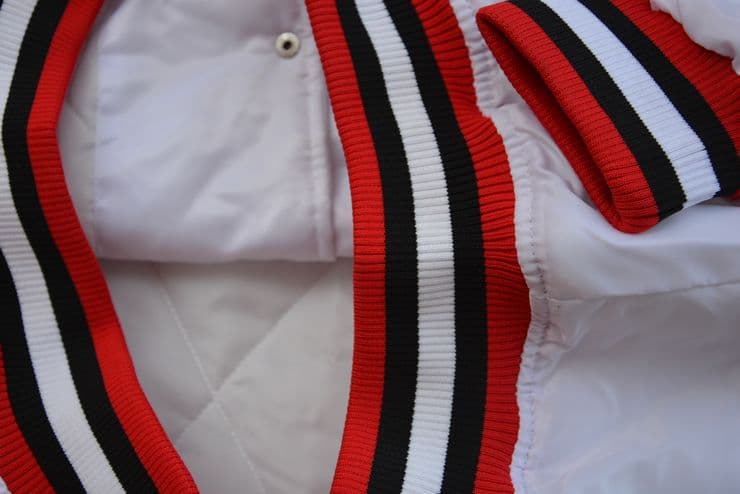 GIII x NBA シカゴ ブルズ 刺繍 スタジャン ジャケット M