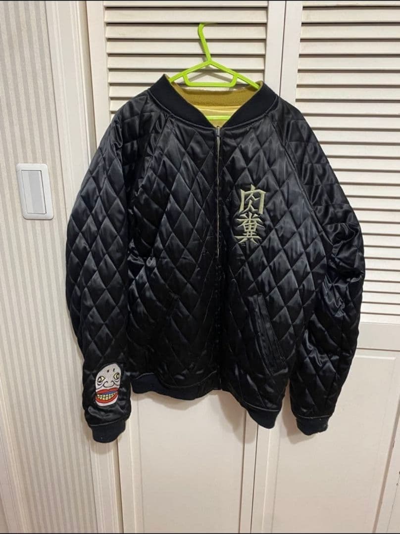 PUNK DRUNKERS✕くっきー スカジャン ゴールドブラック PUNK DRUNKERS✕くっきー スカジャン ゴールドブラック