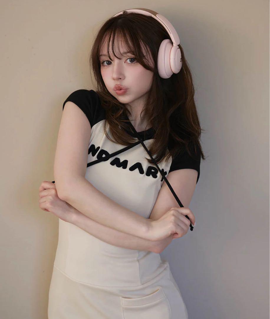 本日発送 andmary Mary logo mini dress
