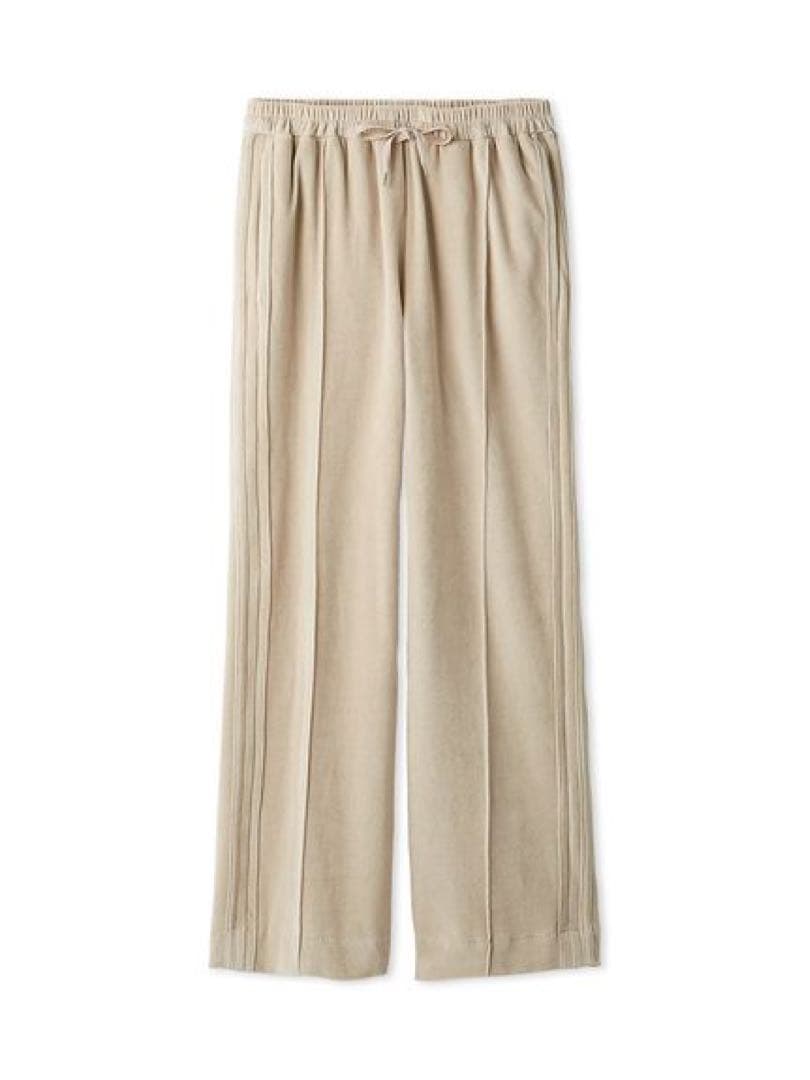 styling ドローコードベロアパンツ ベージュS styling