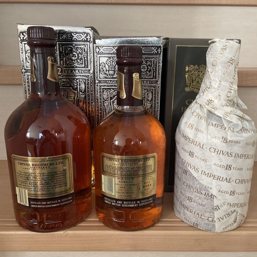 CHIVAS REGAL 12年・18年ウイスキーセット CHIVAS REGAL 12年 & 18年 未開封 セット販売 古酒 送料込み