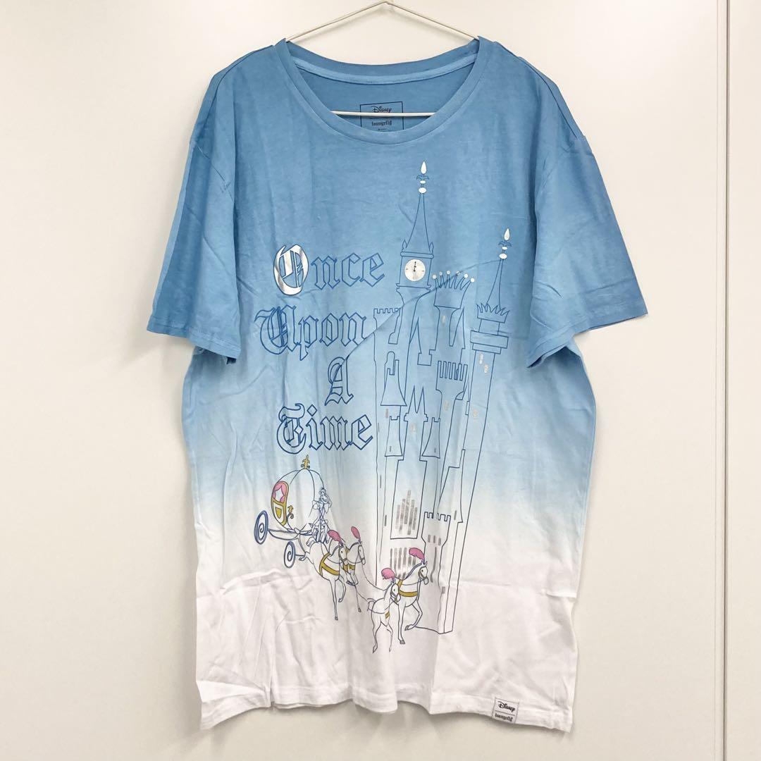 loungefly Disney 75周年 シンデレラ Tシャツ L シンデレラ 75周年 半袖 Tシャツ ラウンジフライ ディズニー