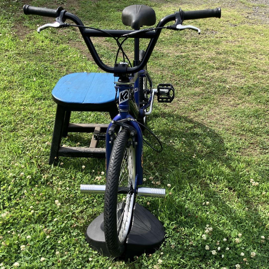 青いBMX自転車 小径ホイール20インチ　搬送しませんので取りに来られる方 青いBMX自転車 小径ホイール20インチ 搬送しませんので取りに来