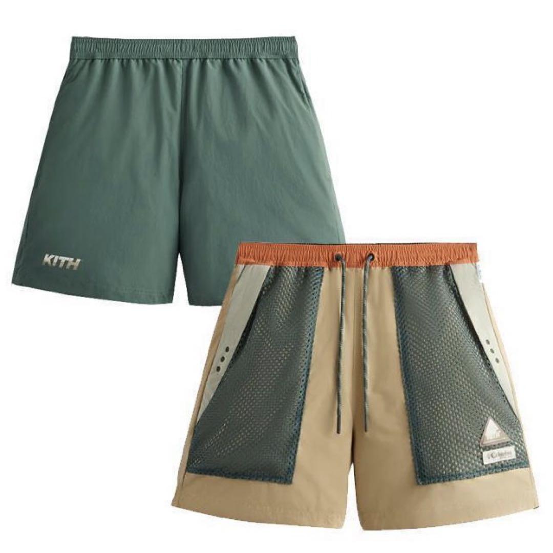 美品 KITH Columbia コラボ リバーシブル ナイロン ショーツ