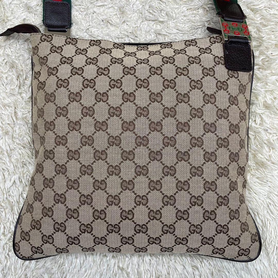 ◇極美品◇ GUCCI ショルダーバッグ シェリーライン GG柄 ホース