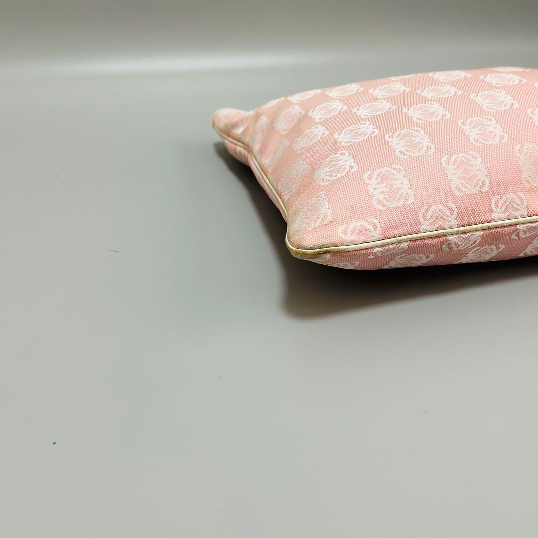 LOEWE ロエベ アナグラム リピート キャンバス×レザー ハンドバッグ