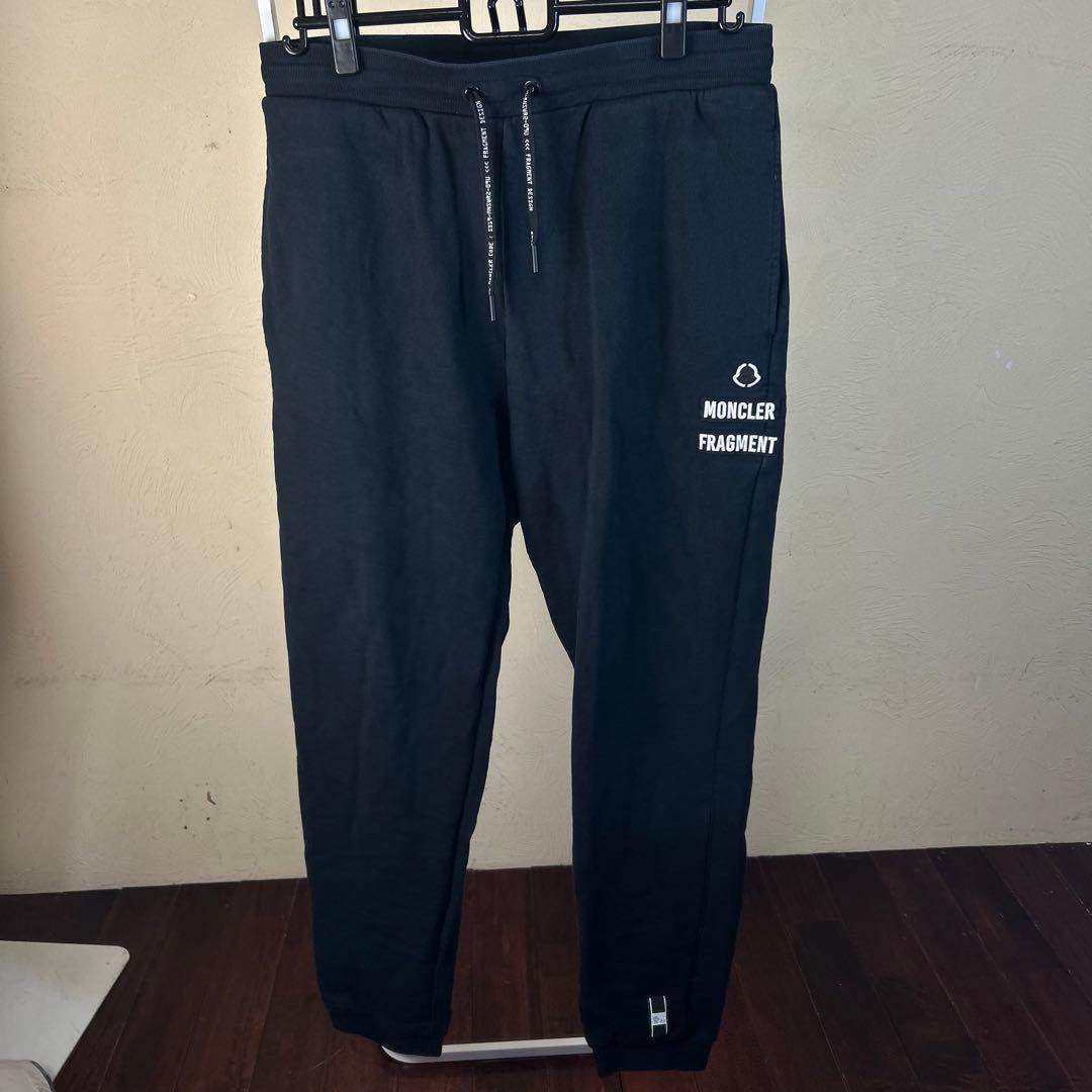 【レア】MONCLER モンクレールフラグメントコラボスウェットパンツ黒L