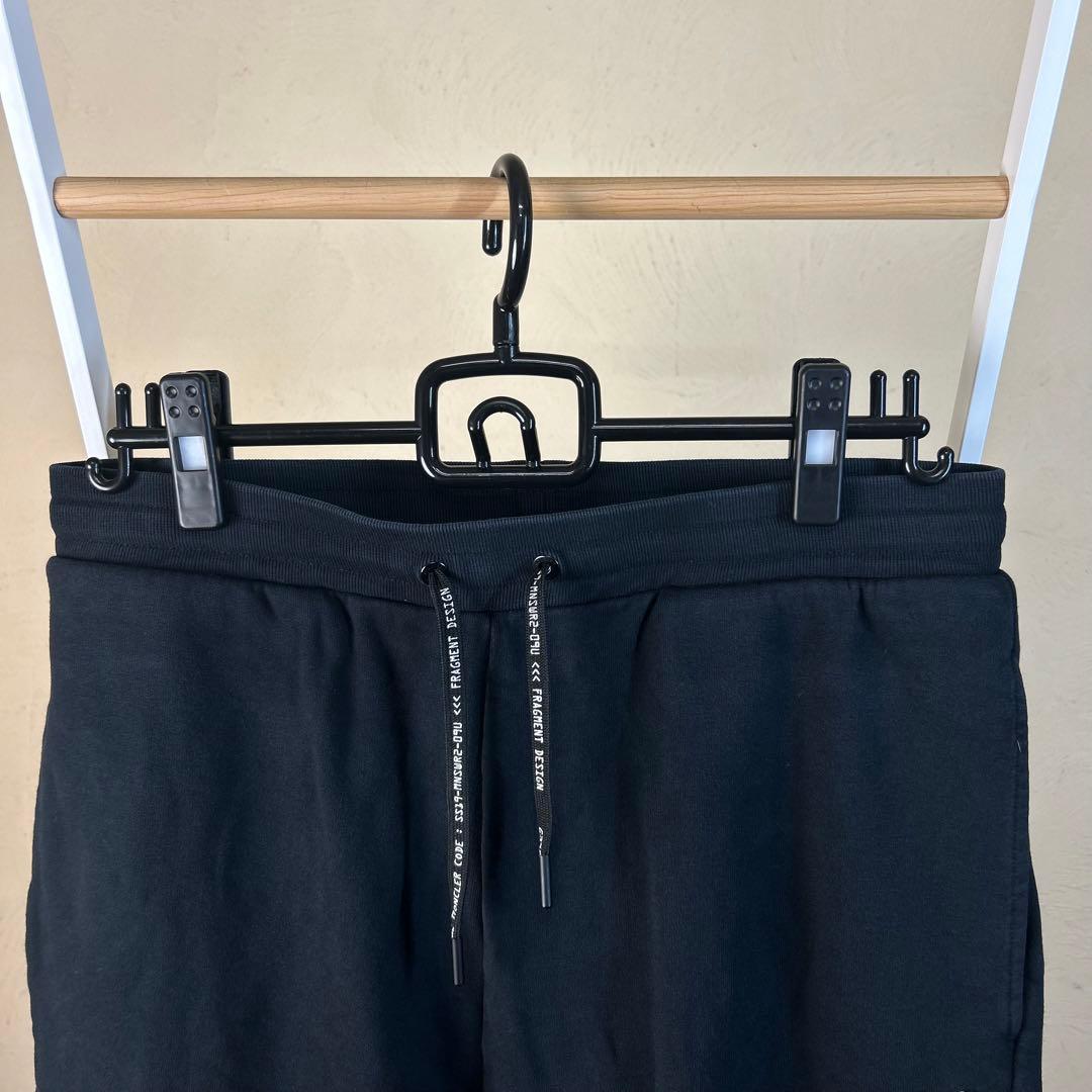 【レア】MONCLER モンクレールフラグメントコラボスウェットパンツ黒L