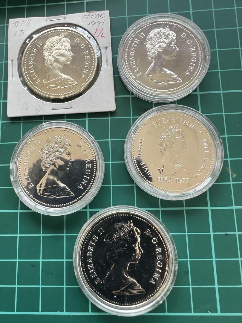 外国銀貨　カナダ銀貨　5種