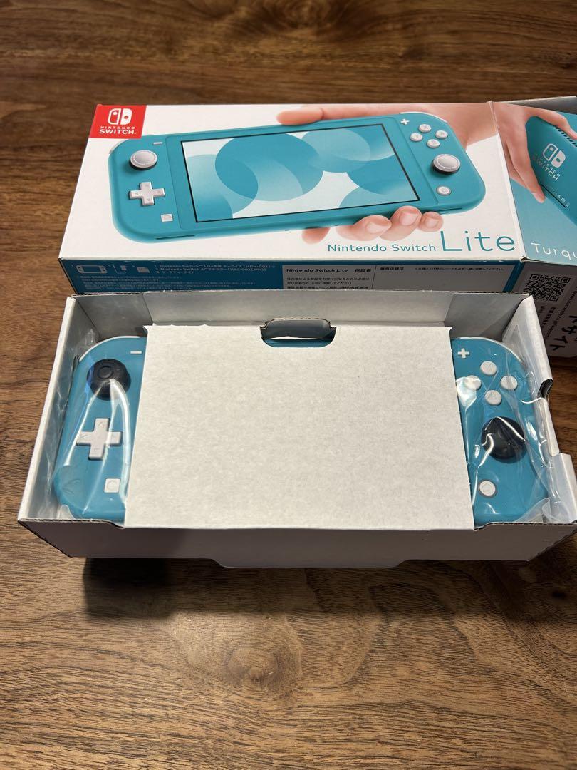 Nintendo Switch Lite ターコイズ　箱、アダプター付き