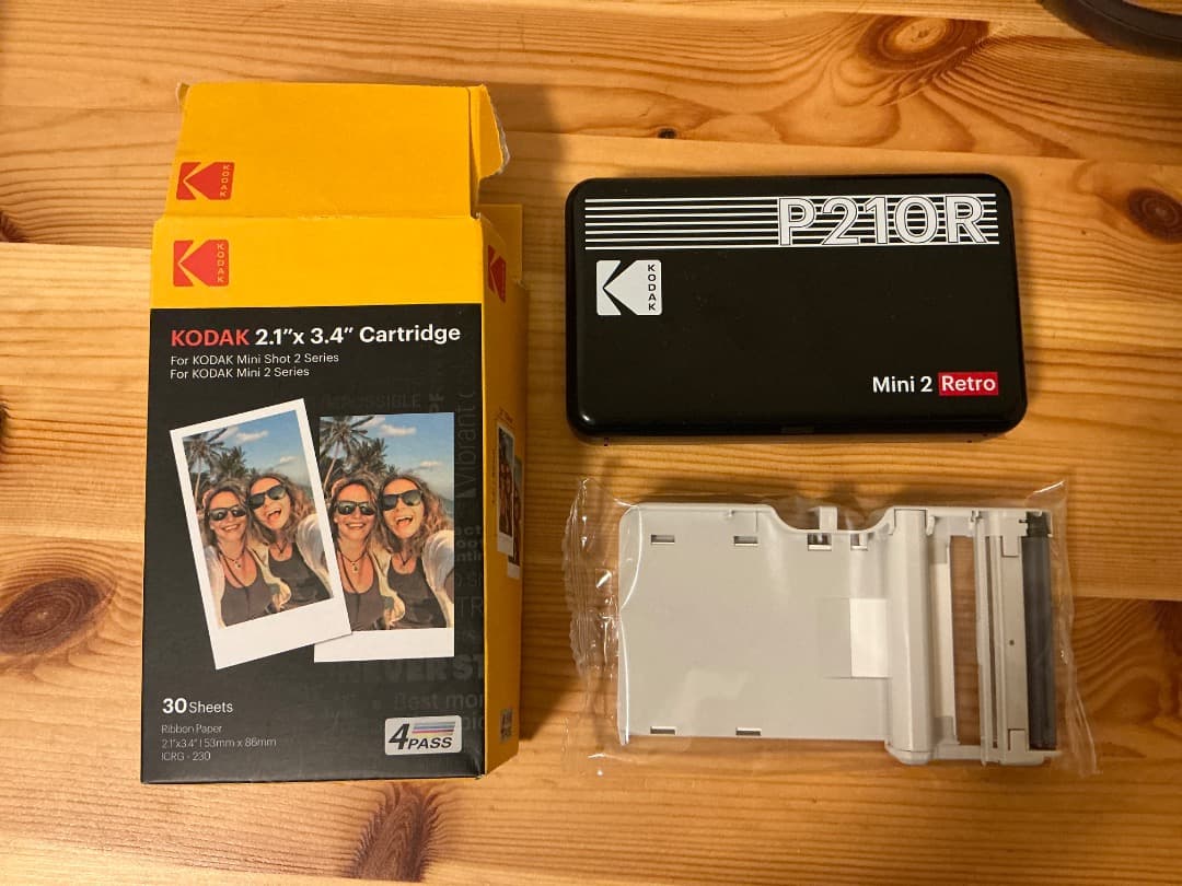 KODAK Mini 2 Retro P210R 10枚カートリッジ付き