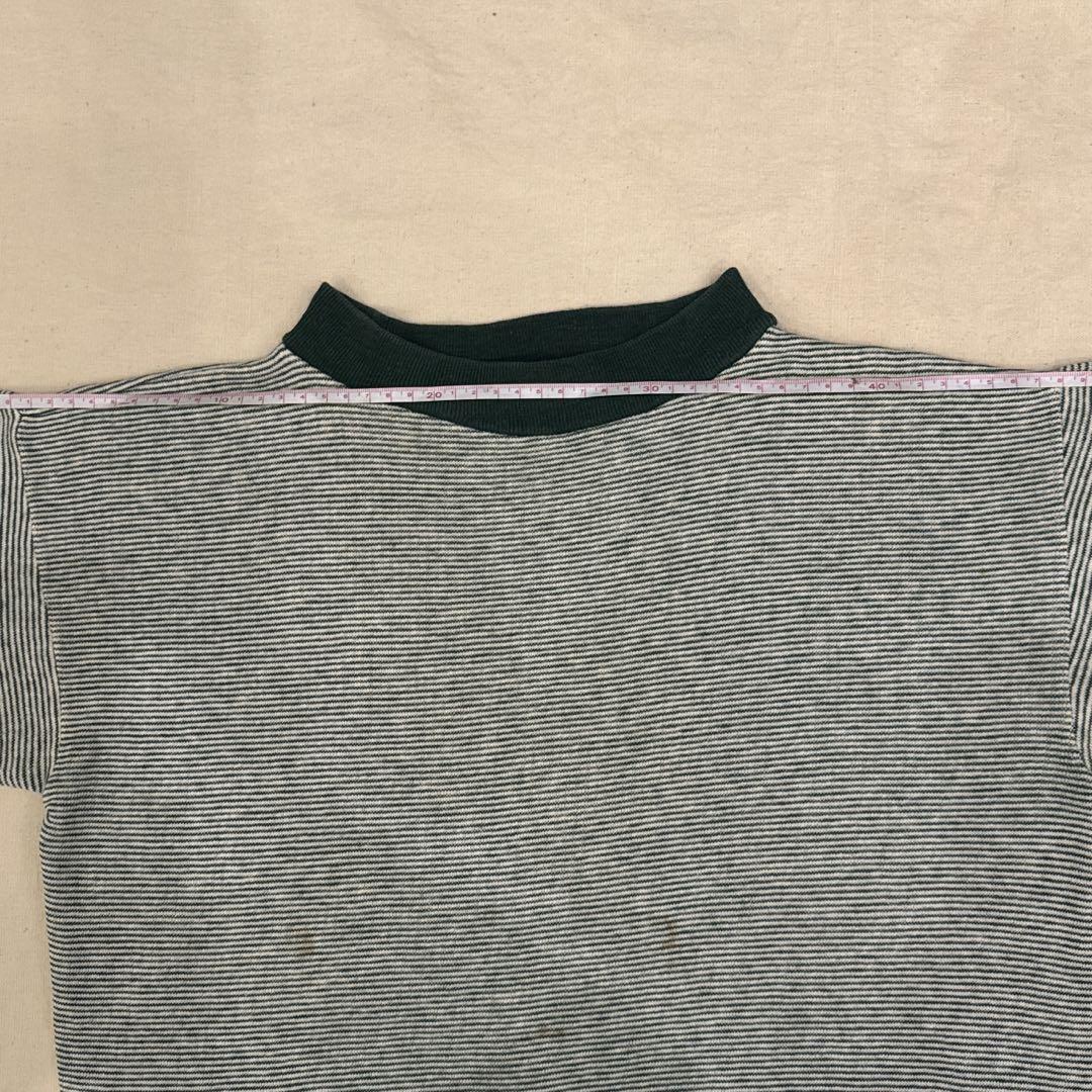 60s VINTAGE S/S SWEATSHIRT BORDER GREEN 画像10