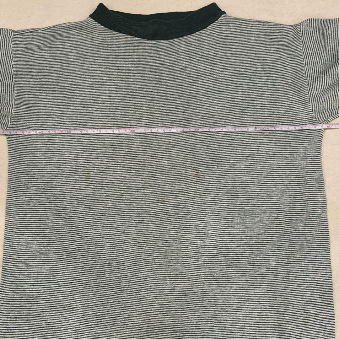 60s VINTAGE S/S SWEATSHIRT BORDER GREEN 画像11