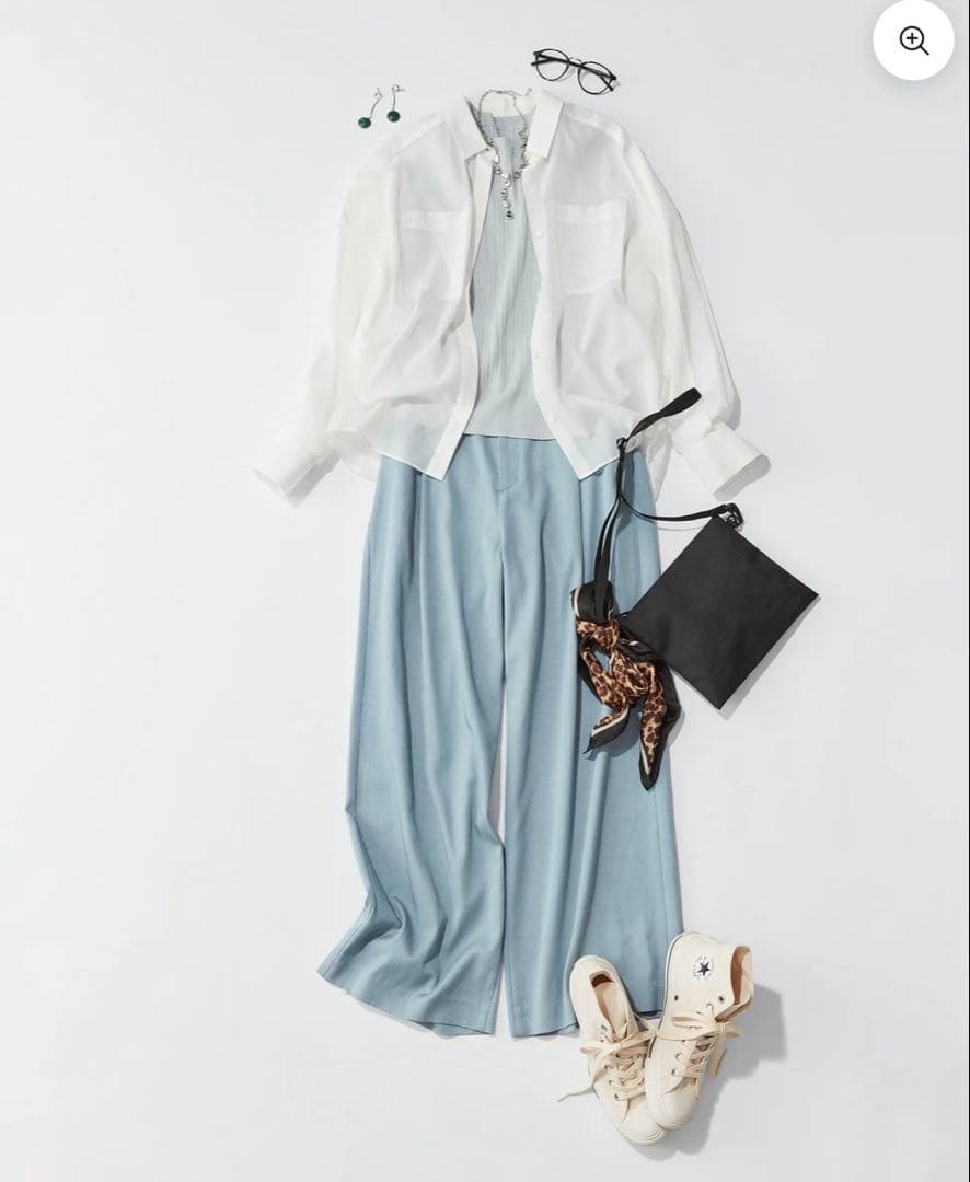 ソージュ　デニムライクタックワイドパンツ　M 8,120円