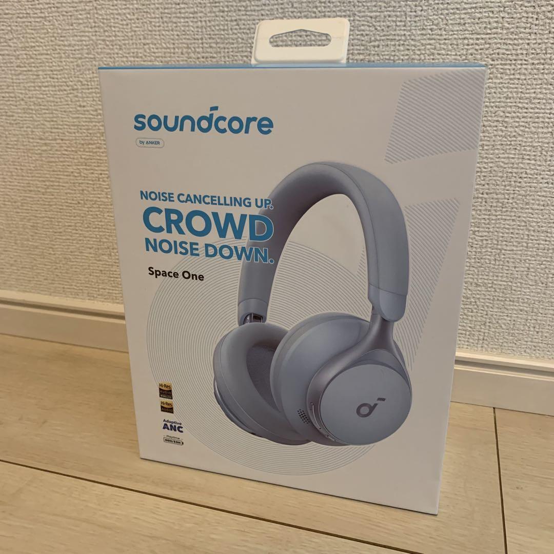 Anker Soundcore Space One ヘッドホン ライトブルー - メルカリ