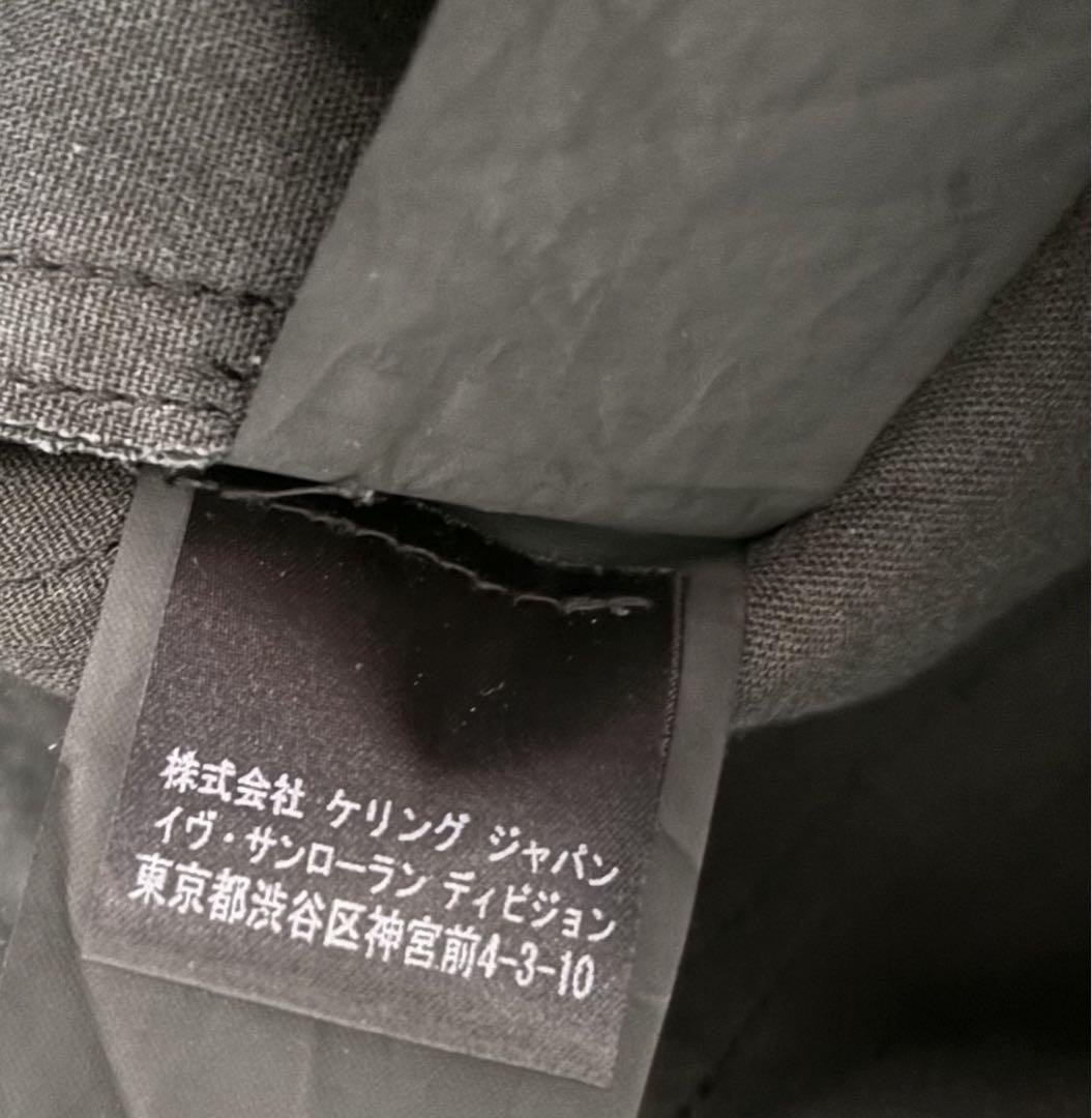 【未使用級】SAINT LAURENTサンローラン　レザーパンツブラック