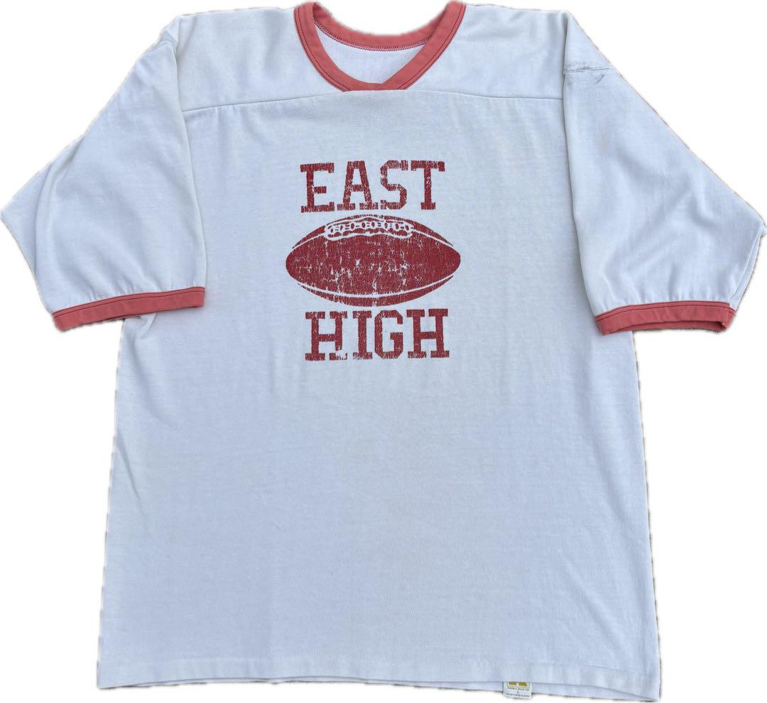 70-80s USA製　RUSSELL ATHLETIC フットボールシャツ　L