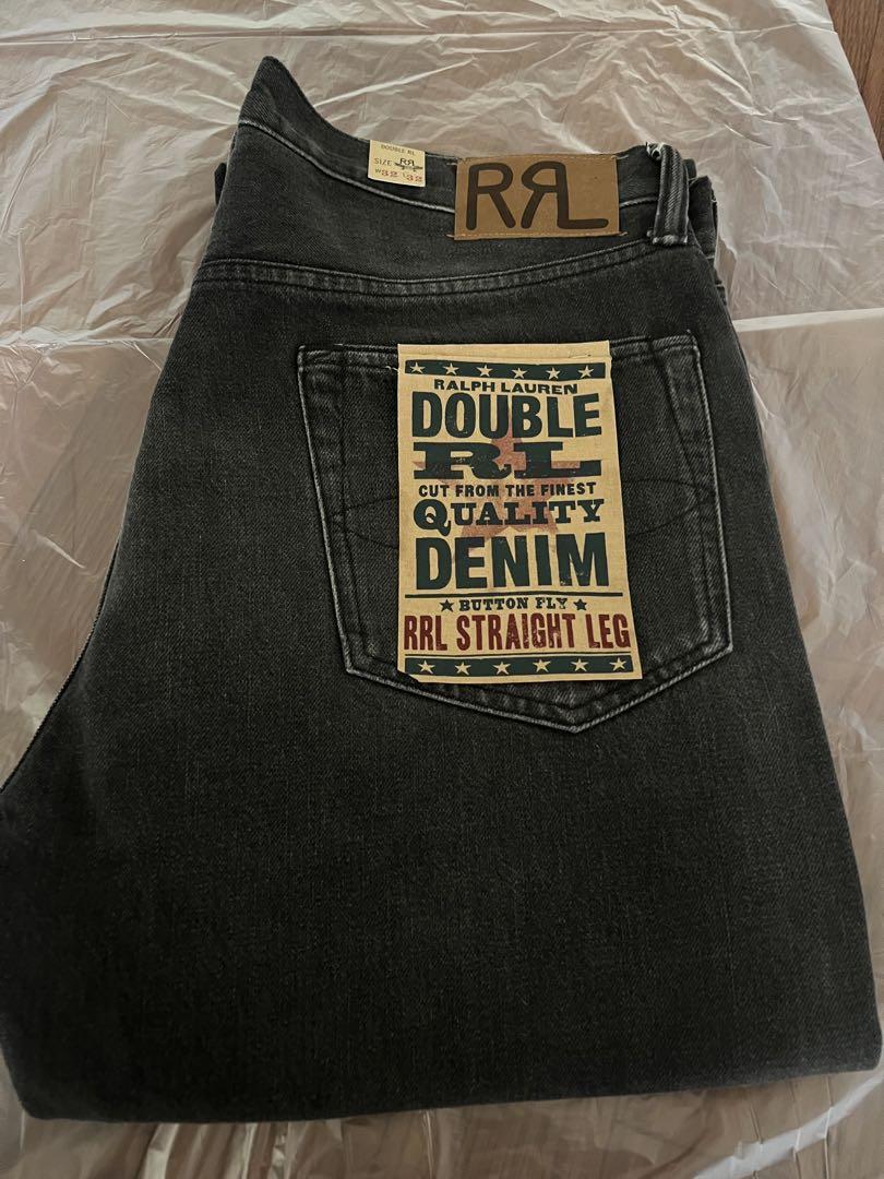 RRL ストレートフィットジーンズ ブラック パンツ