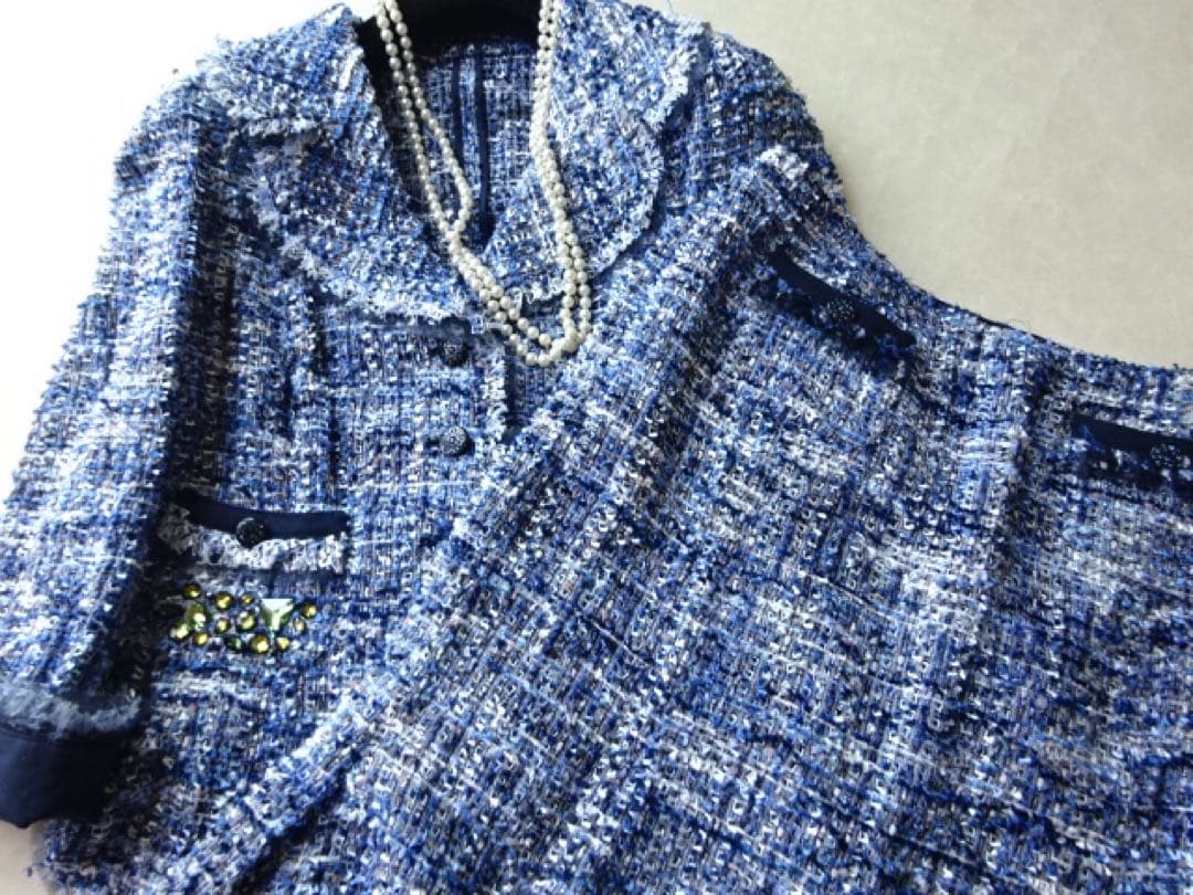 伊太利屋 イタリヤ　ツイード　セットアップ　スーツ　１３号