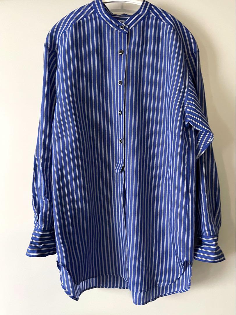 完売 IENA STRIPE BOUNCE シャツ 36 レディース