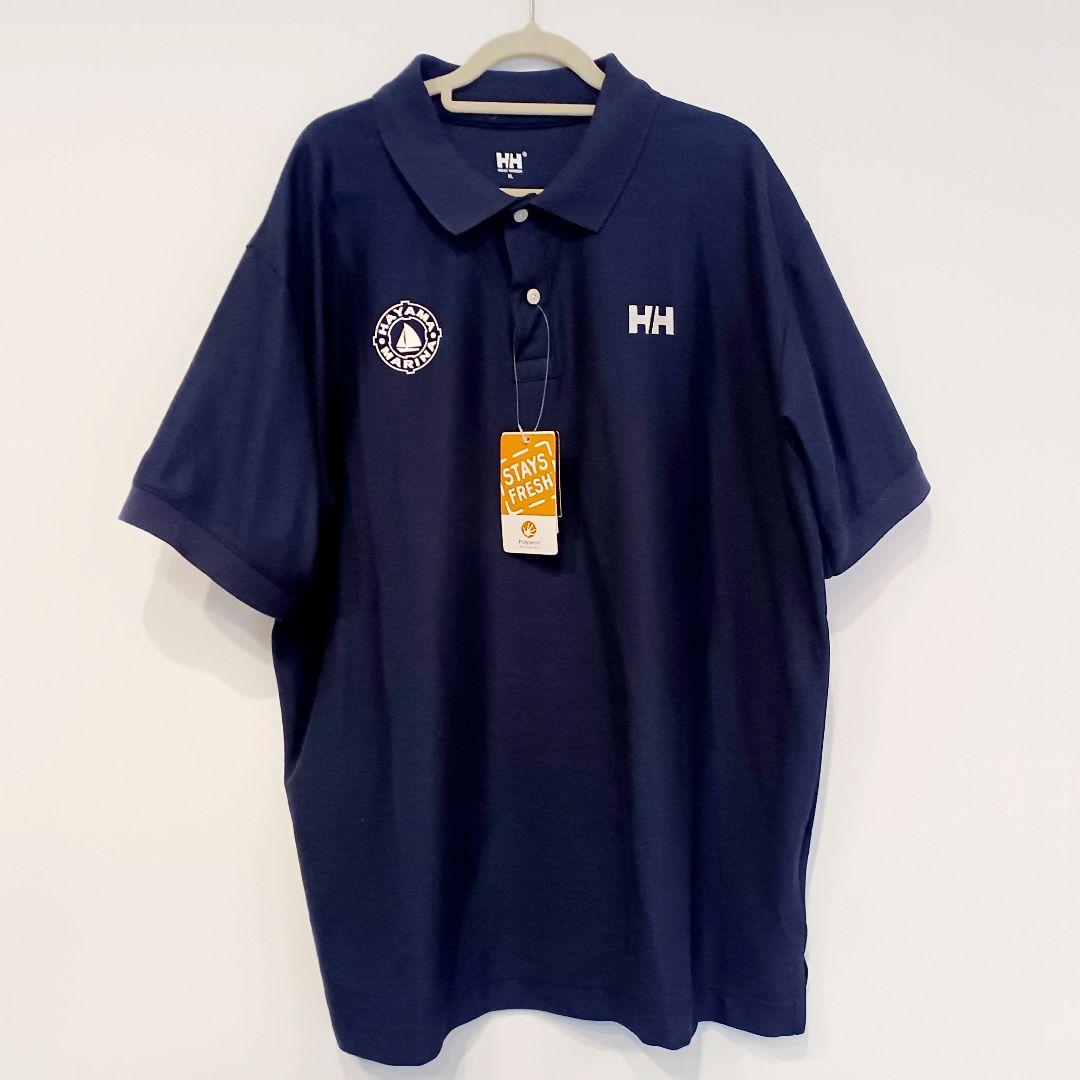 希少 新品 限定品 ヘリーハンセン 葉山マリーナ ネイビー 紺 ポロシャツ XL
