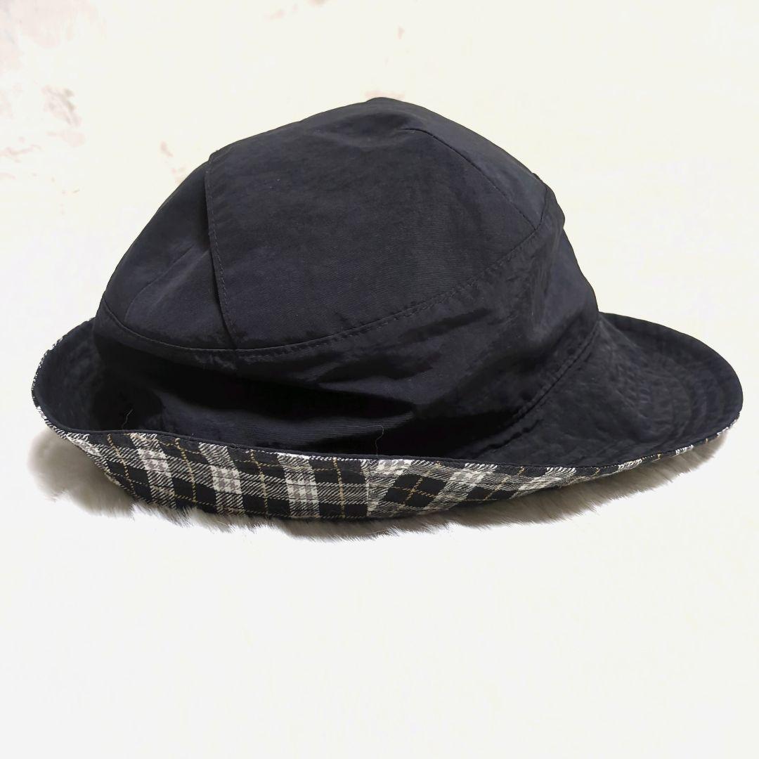 【美品】BURBERRY BLUE LABEL　バーバリー　リバーシブルハット