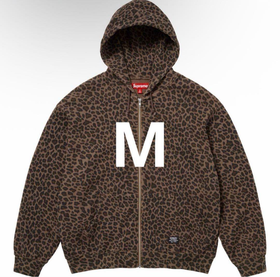 Supreme Hooded Zip Up Thermal Leopard