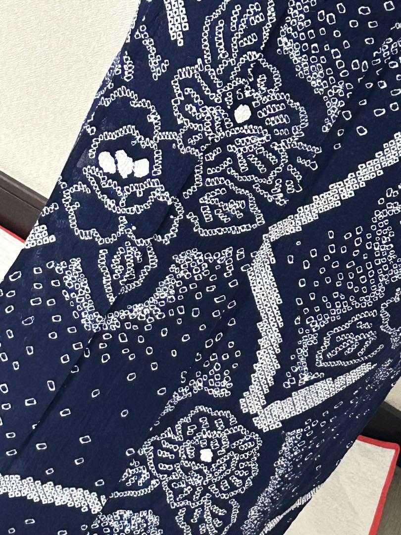 有松鳴海絞り　高級　浴衣　吉祥　花文　伝統工芸✨ほぼ未使用✨トールさん✨日本製✨ 有松鳴海絞り 高級 浴衣 吉祥 花文 伝統工芸✨ほぼ未使用