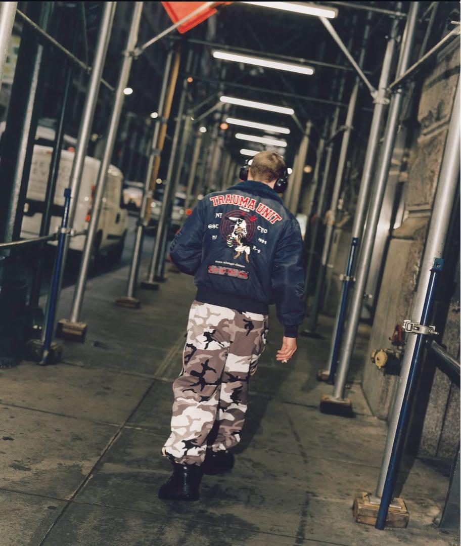 スケートボード Supreme warm up pant snow camo 25ss
