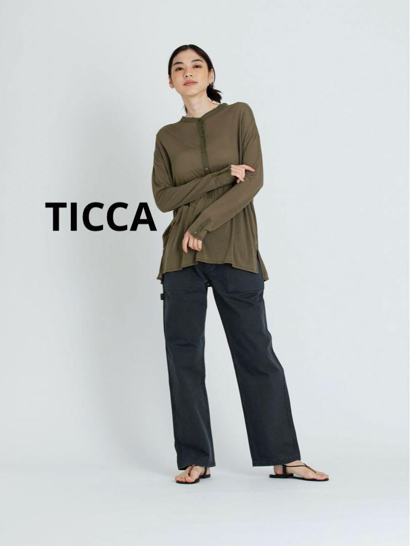 新品　TICCA　ワークパンツ　カーゴパンツ　黒　未使用　ブラック　ティッカ