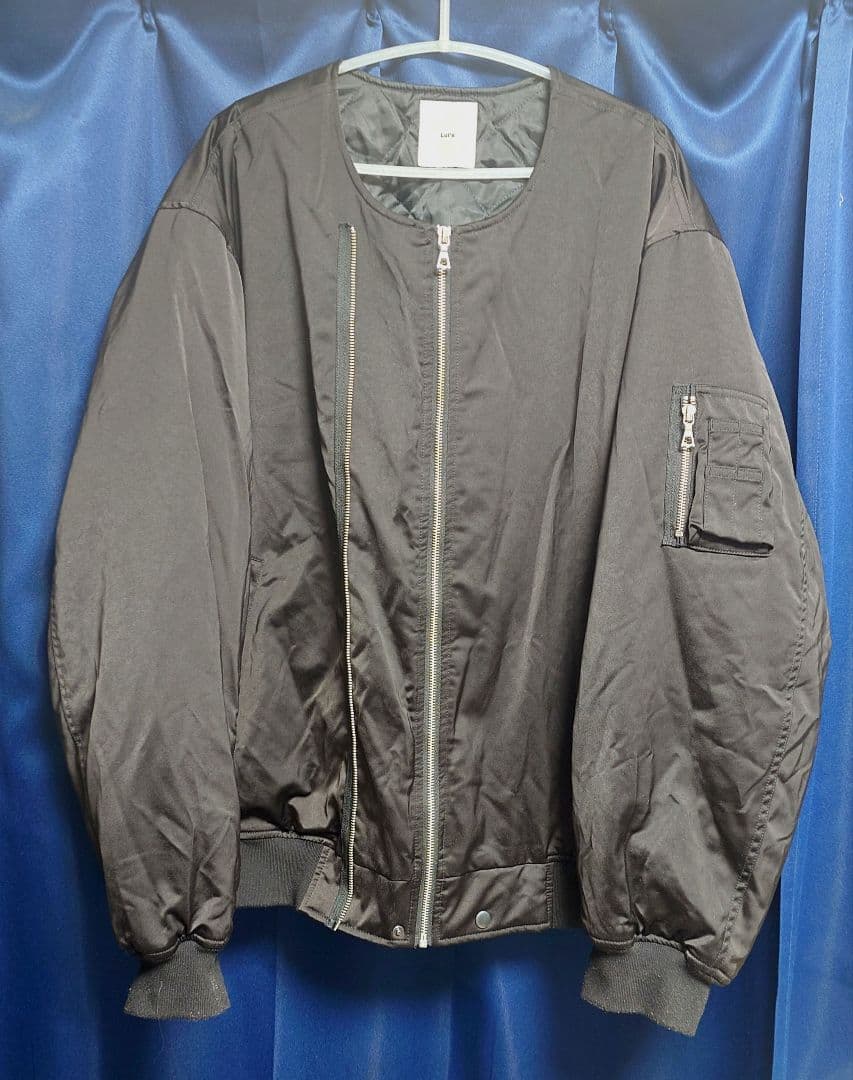 Lui s ブラック MA-1ジャケット オーバーサイズ2XL(3L)・Lui's