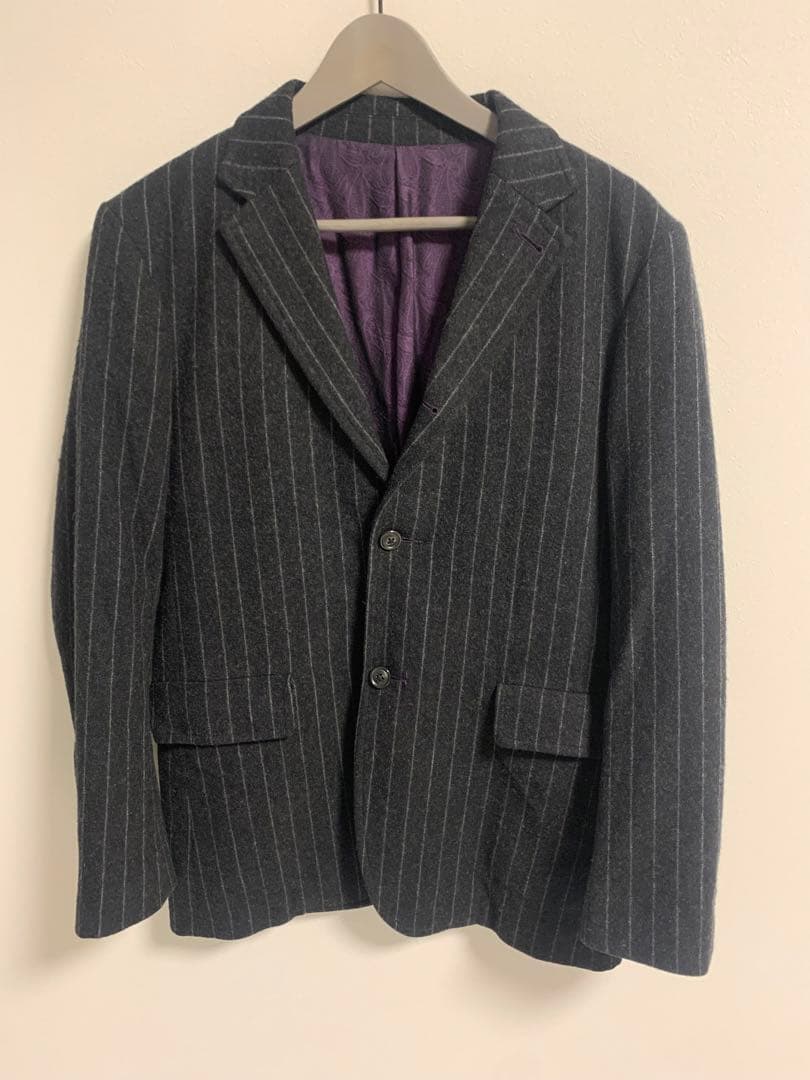 【裏地ペイズリー/2WAY】Needles ストライプジャケット ニードルス