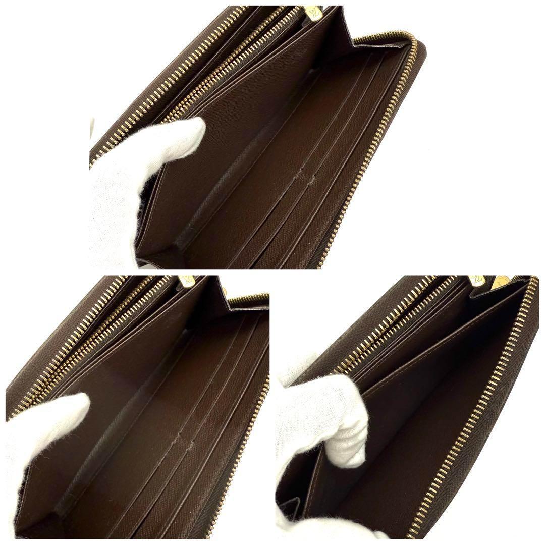 【極上美品】ルイヴィトン ダミエ エベヌ ジッピーウォレット 長財布