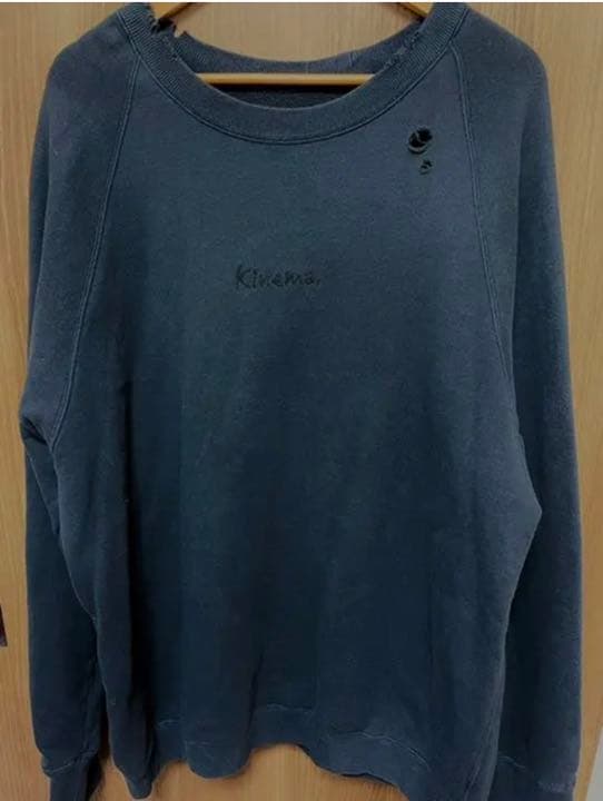 kinema logo damage sweat スウェット ☆ 美品☆ | bioimune.com.br