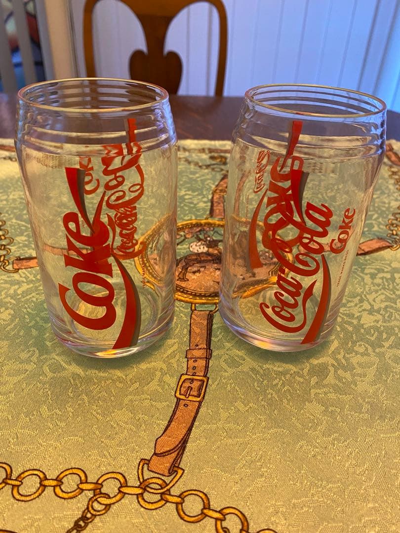 希少 当時物 Coca-Cola コカコーラ アンバーグラス ゴブレット