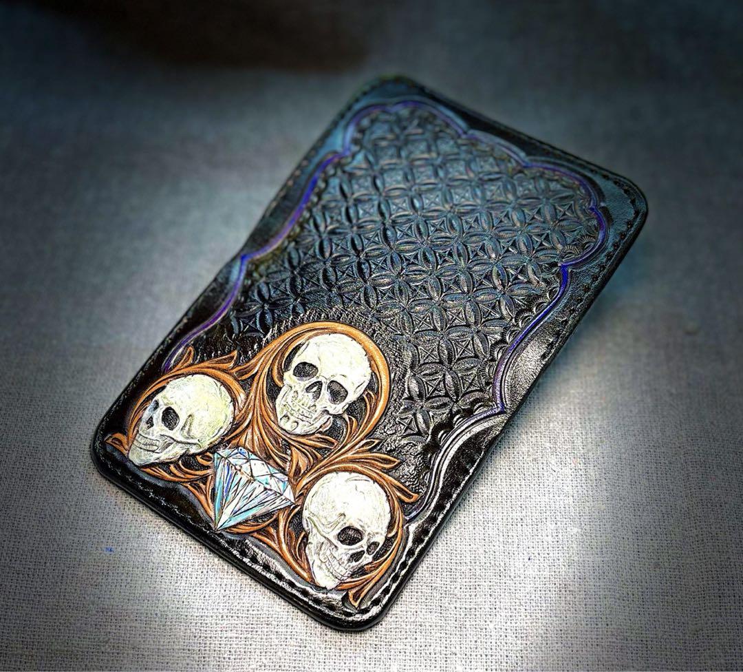 カードケースthree skulls
