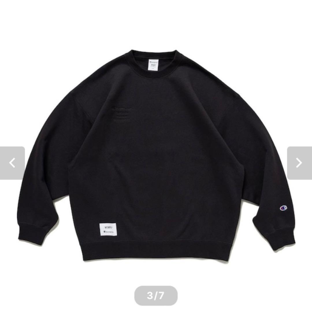 Wtaps × Champion ACADEMY CREW NECK BK XL