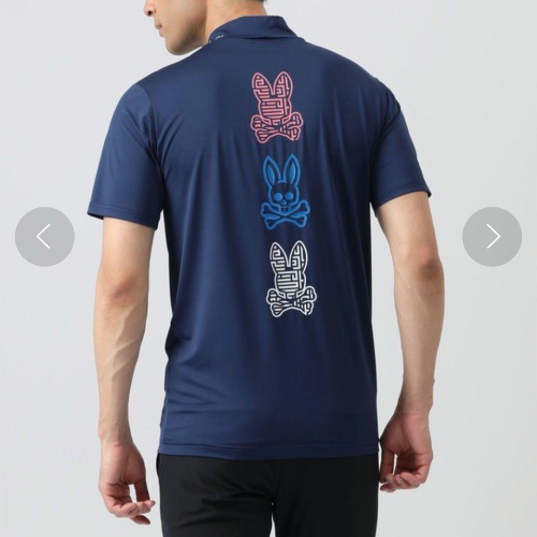 最新のデザイン サイコバニー 美品 XL Tシャツ MAZEロゴモックネック ゴルフ メンズウェア