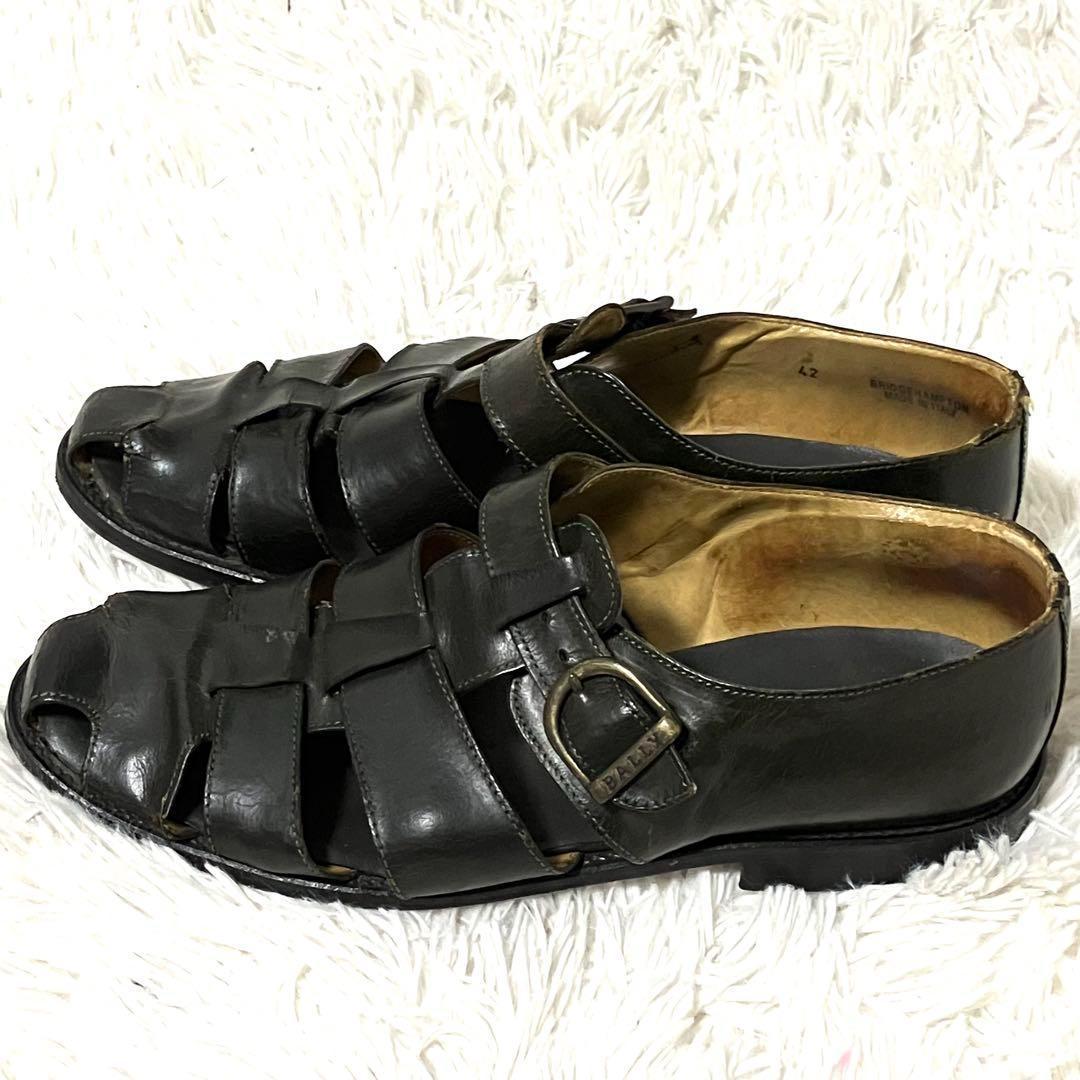バリー　グルカサンダル　ブラック　42 サンダル　レザー　YAMAZAKI