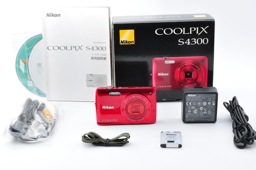 Nikon COOLPIX S4300 レッド 動作確認済 #164 - メルカリ