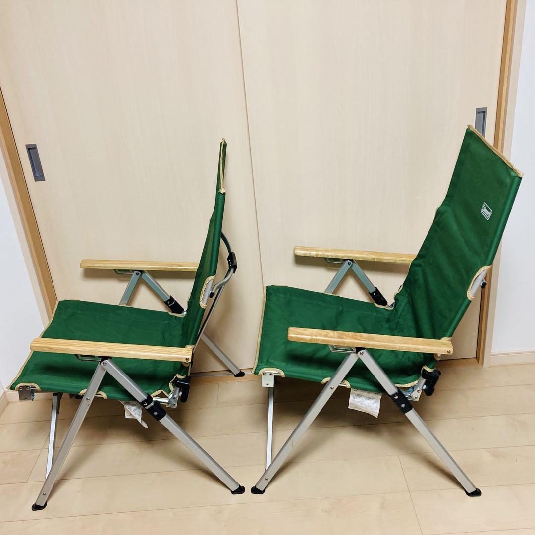 美品】Coleman コールマン レイチェア 2脚セット アウトドア 美品】Coleman コールマン レイチェア 2脚セット アウトドア