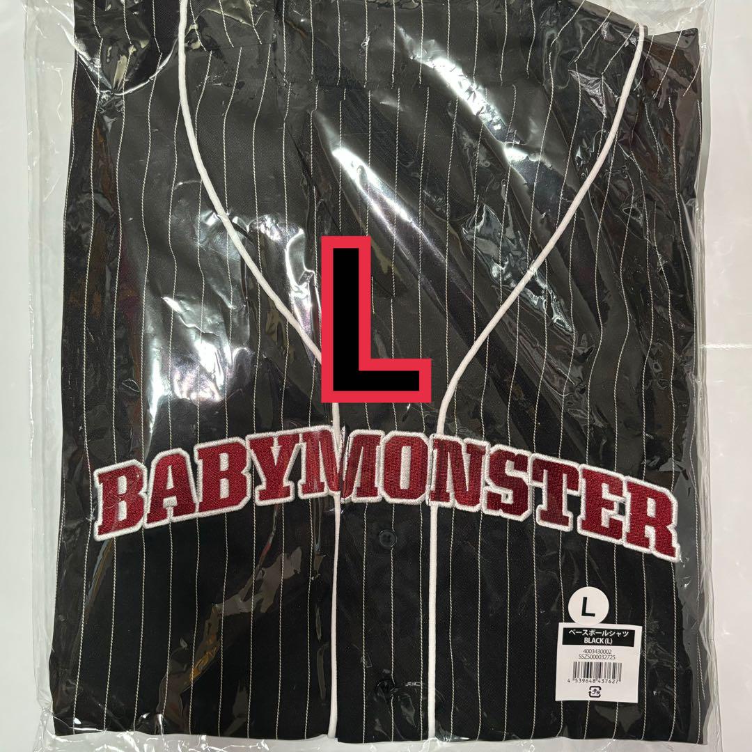 BABYMONSTER ベースボールシャツ Black M サイズ
