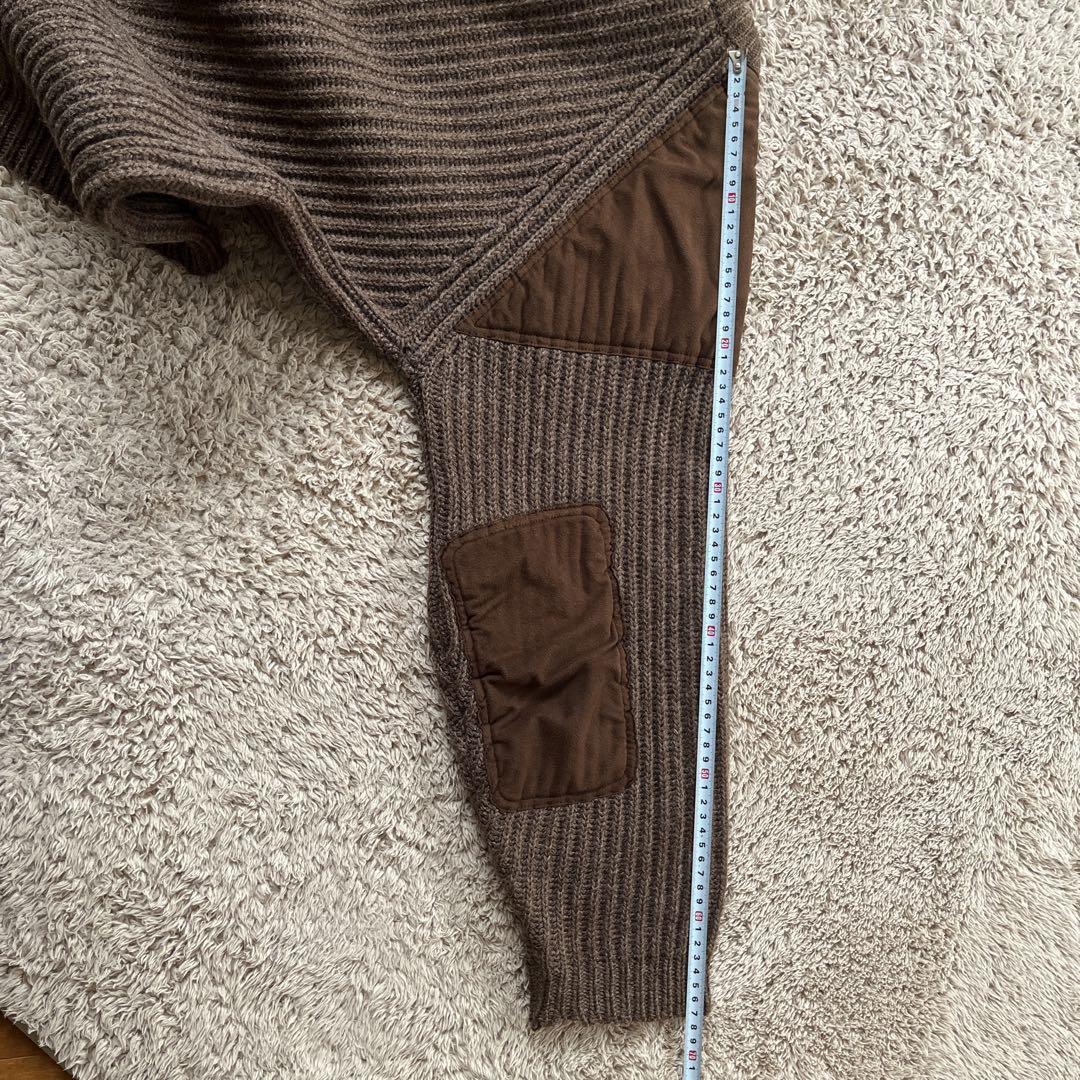THE NORTH FACE 茶タグ　ハンティングセーター　エルボーパッチ　L