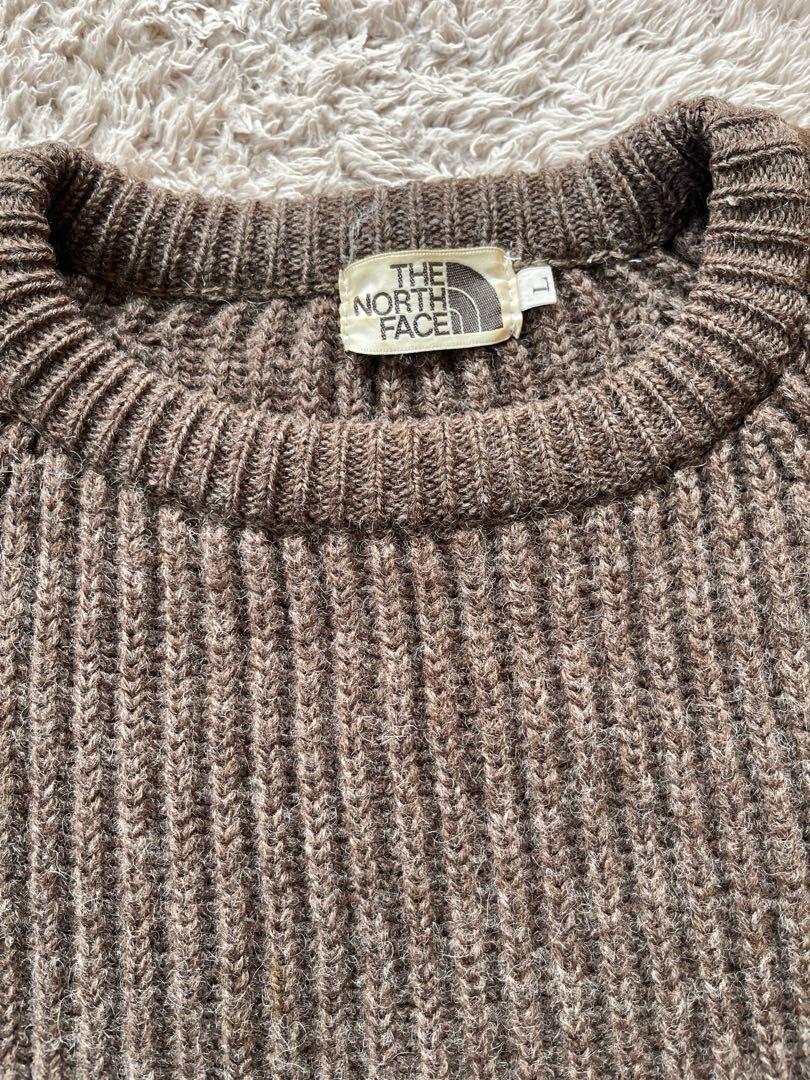 THE NORTH FACE 茶タグ　ハンティングセーター　エルボーパッチ　L