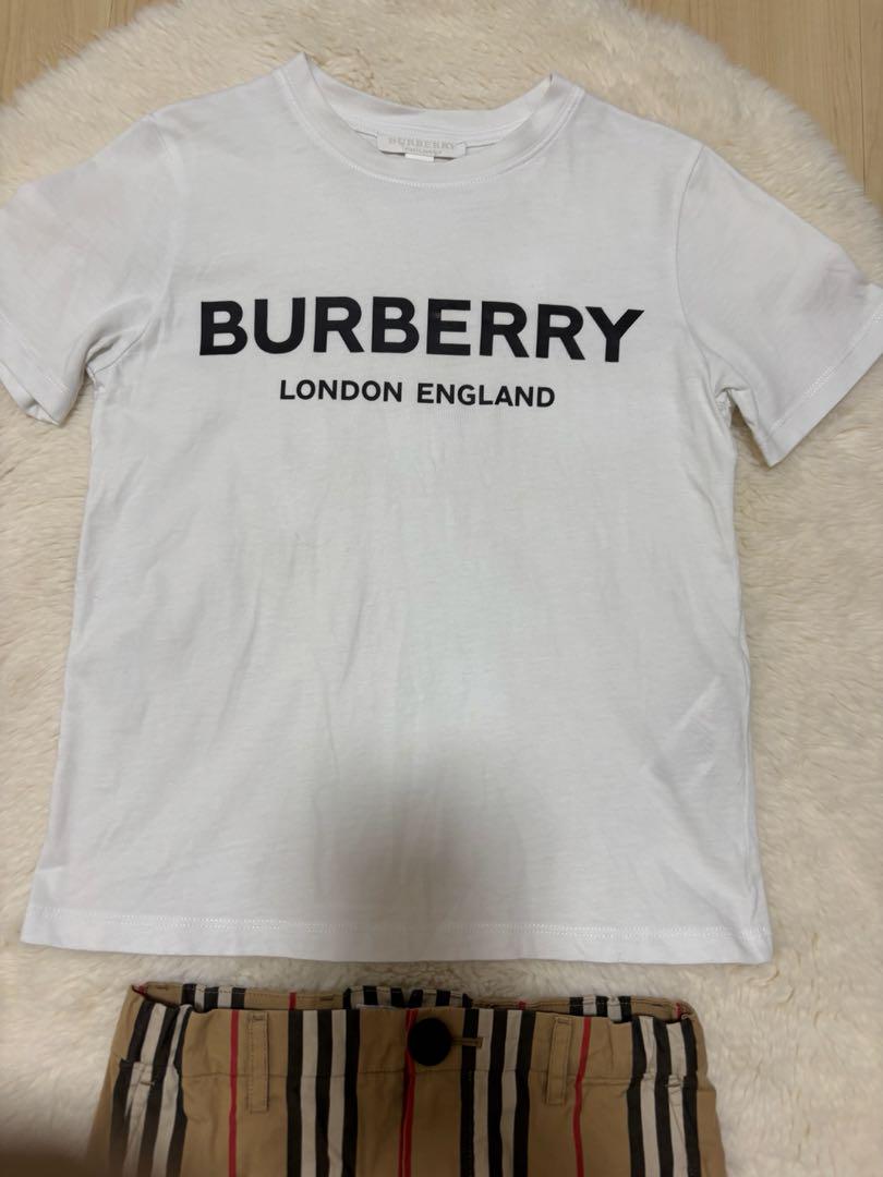 Burberry TB柄 Tシャツ ショートパンツ セット 確実正規品 BURBERRY バーバリー tシャツとハーフパンツセット